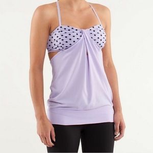 Lululemon Lilac Polka Dot Bra Top 6